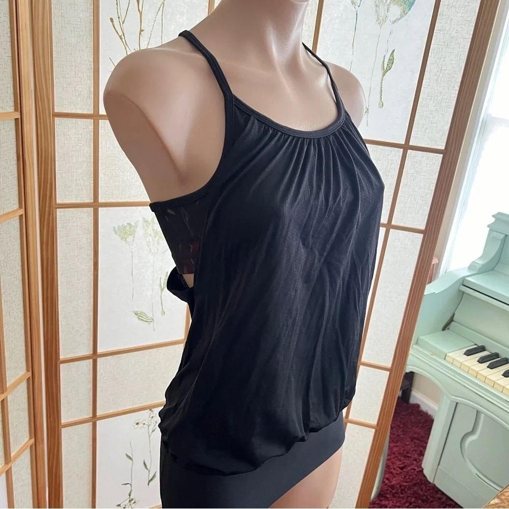 LULULEMON No Limits Tank Black/Midnight Iris Multi